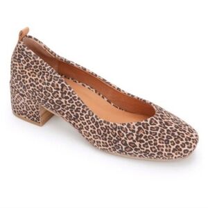 NEW Gentle Souls Fossil & Tan Leopard Ella Leather Pump